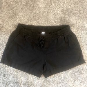 Old Navy black linen shorts size Medium